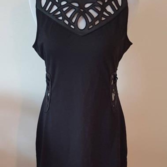 NWT Beyoncé Label - House of Deréon Cut Out Black Dress - Picture 6 of 16